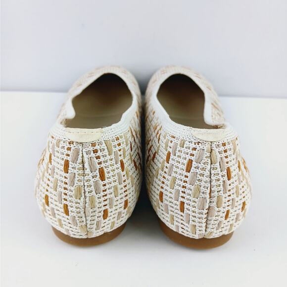 VIVAIA SZ 9 Margot 2.0 Square-Toe Flats Wide Feet Bunions Nature Crochet NWOT - Picture 4 of 9